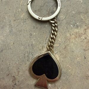 Kate Spade Keychain black and white